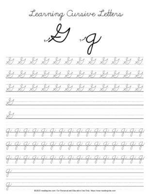 how to write g in cursive: exploring the graceful art of writing